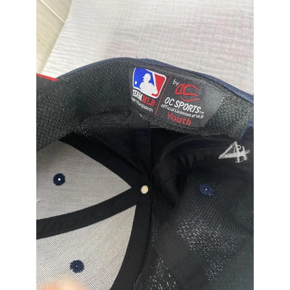 Youth Atlanta Braves Baseball Cap Red Blue MLB Official License by OC Sports